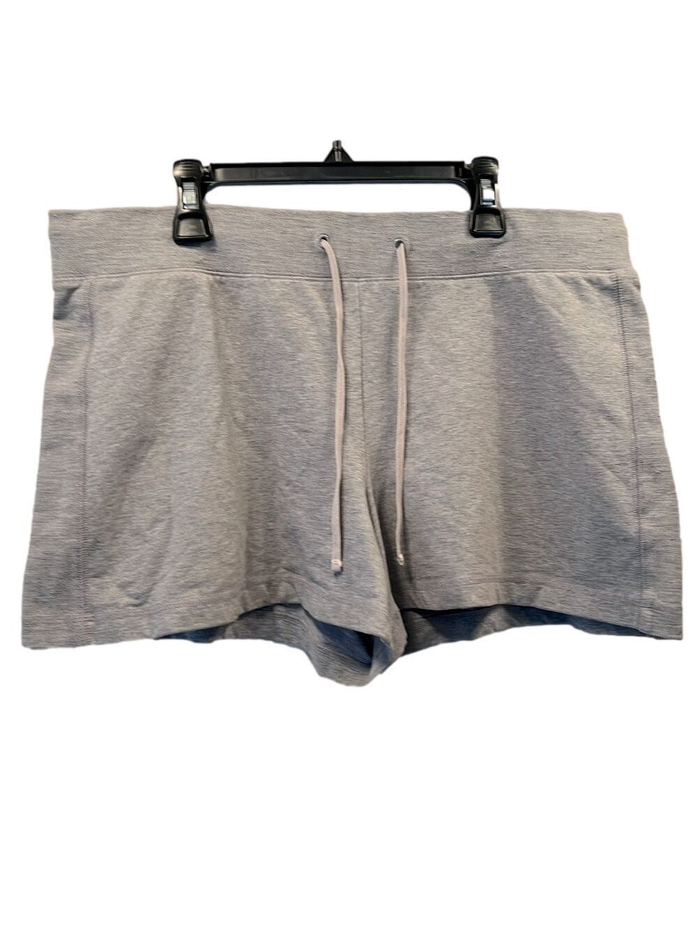 Cheetah Shorts, Size Large, Length 13”, Tie Waist 17”-20”, Heathered Gray